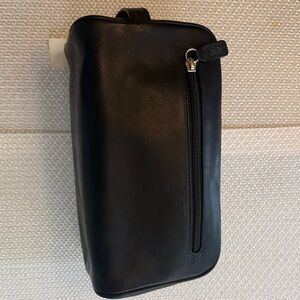 New Brooks Brothers Black Leather Dopp Kit